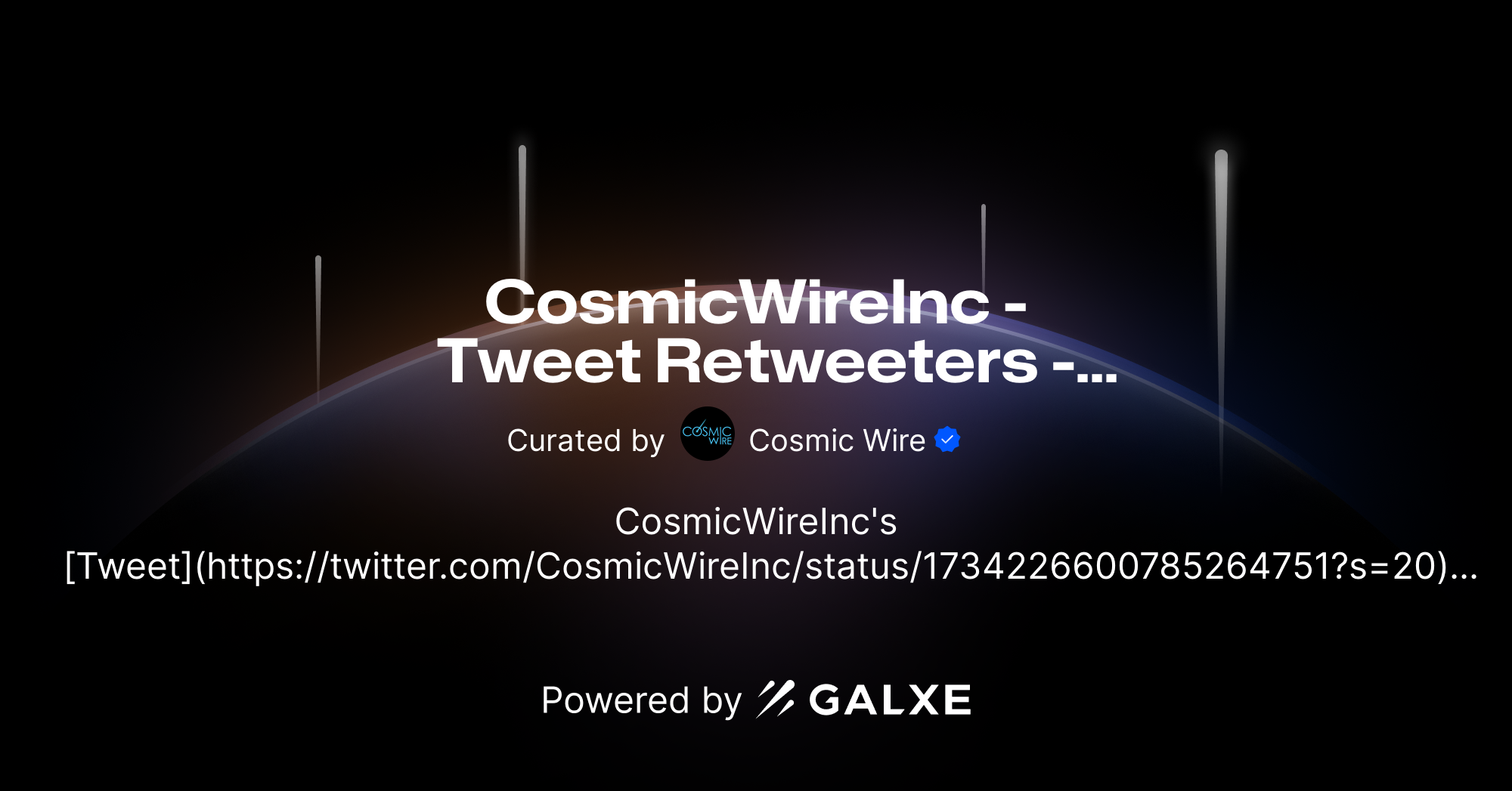 CosmicWireInc - Tweet Retweeters - Tweet 1734226600785264751 Credential ...