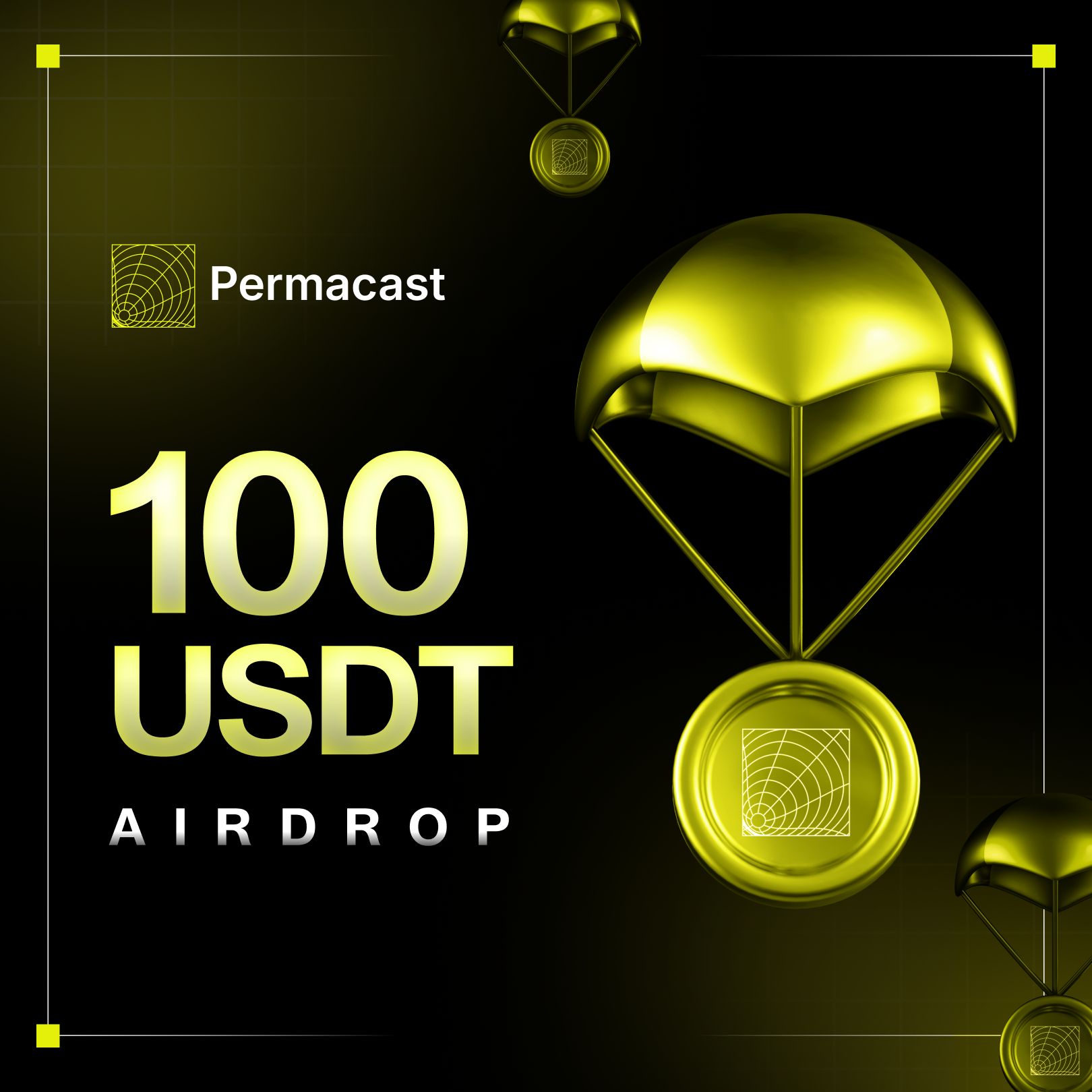 Permacast Social Media Task: $100 USDT Airdrop by PermawebDAO | Galxe Quest