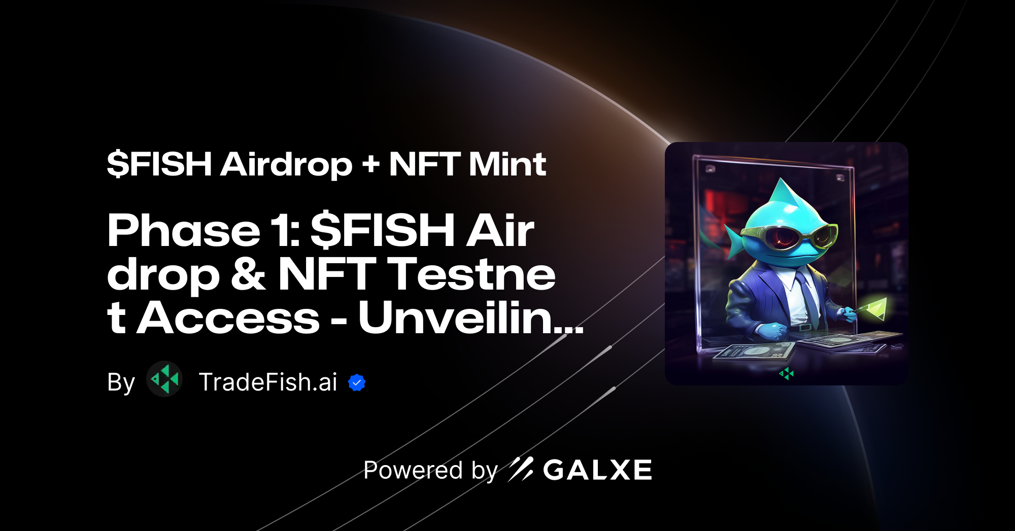 Phase 1 FISH Airdrop & NFT Access Unveiling TradeFish.AI by