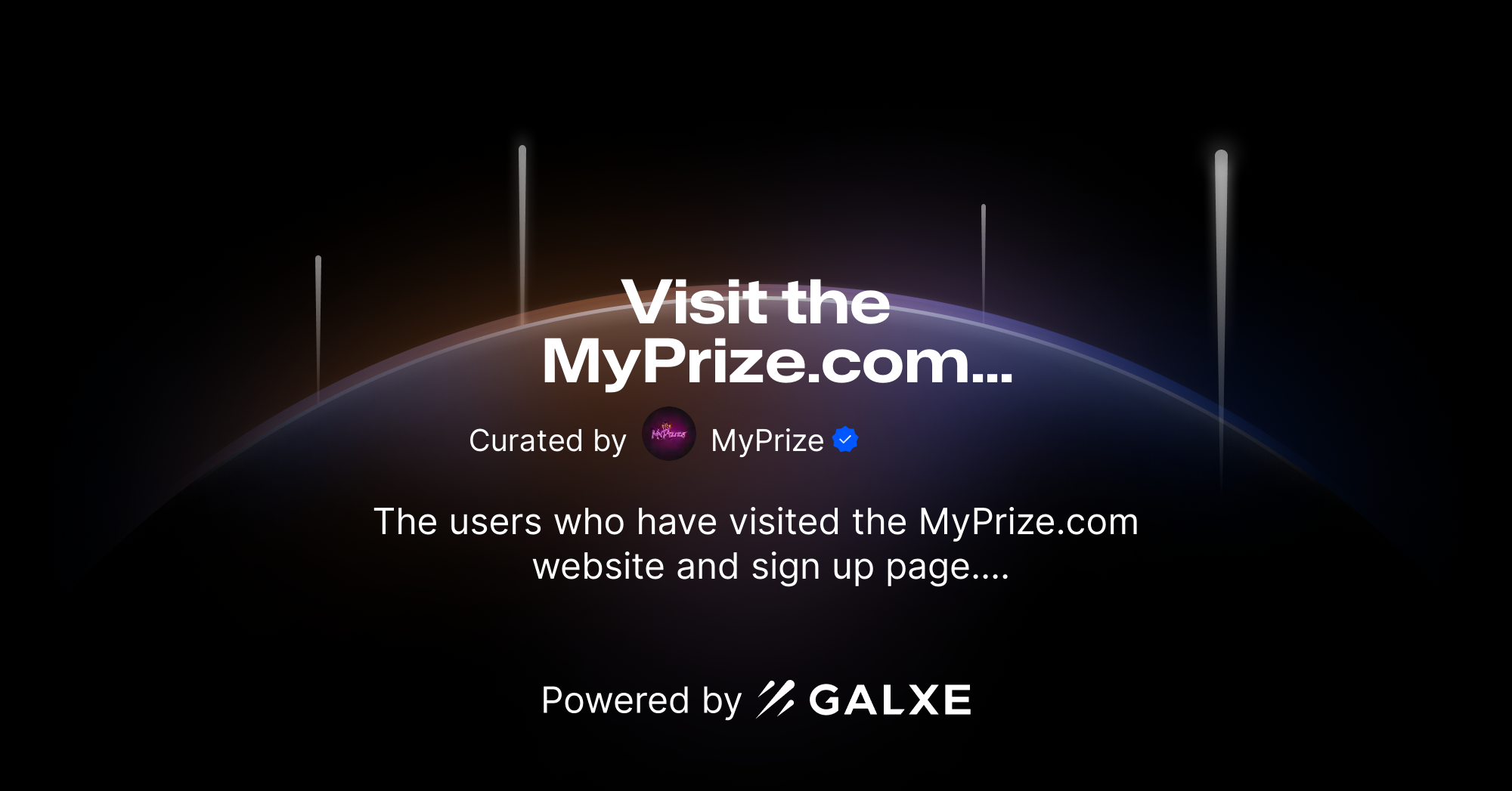 Visit the website and sign up Credential Galxe